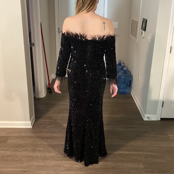 Lin Lin Q Sexy Size XL Formal Sequined Dress - Picture 2 of 7